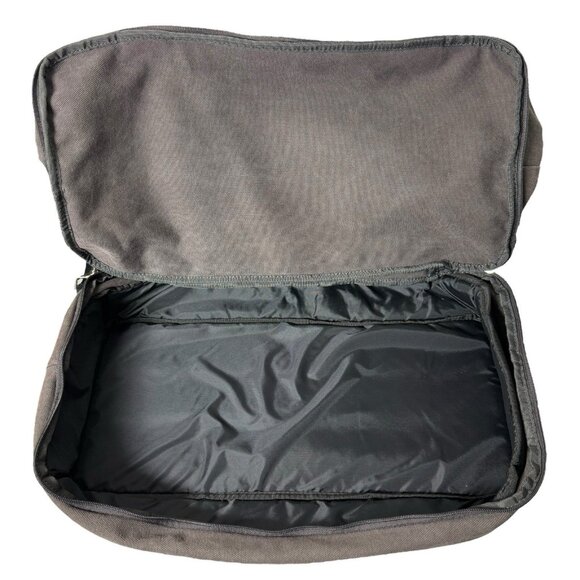 Lo & Sons Catalina Deluxe Large Canvas Cotton Gray Weekender Duffel Tote Bag - Picture 11 of 16